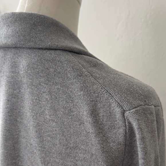 Magaschoni Medium Gray Cotton Wool Knit Blend Blazer – Versatile & Comfortable - Picture 6 of 10